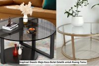 Meja Kaca Bulat