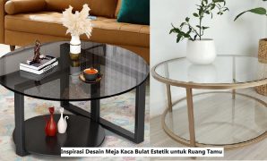 Meja Kaca Bulat