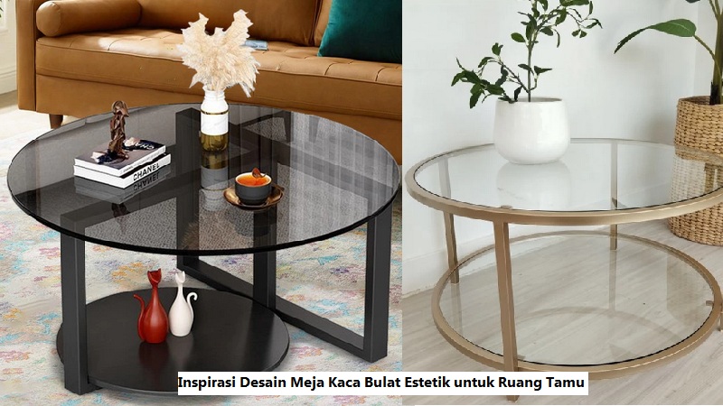 Meja Kaca Bulat